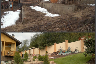 Ландшафтний дизайн подвір'я - до і після, фото 3