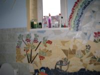 Дизайн інтер’єру — арт-облицювання битою плиткою