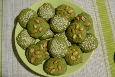 Зелене печиво з м'яти, фото