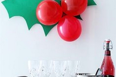 Новорічний декор з повітряних кульок