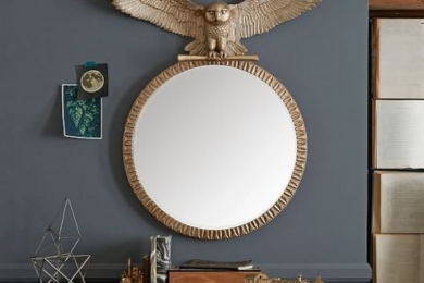 Золоте дзеркало із совою